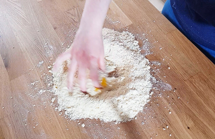 Ajout de l'oeuf