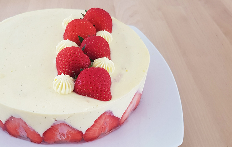 Fraisier à la vanille