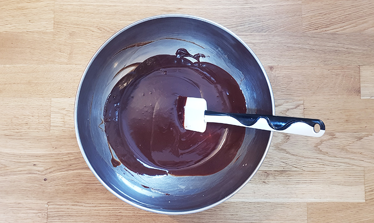 Emulsion de la ganache faite