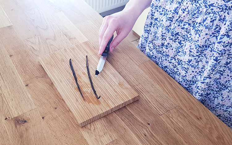 Gousse de vanille égrainée