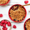 Crumble aux framboises