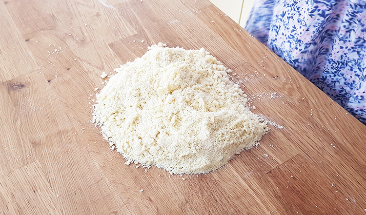 Sablage pour pâte à tarte