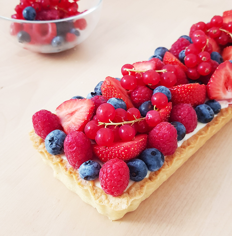 Tarte aux fruits rouges