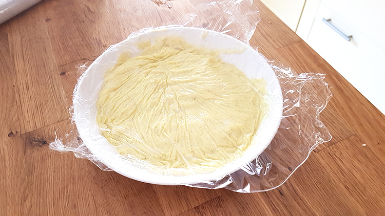 Crème pâtissière cuite et filmée