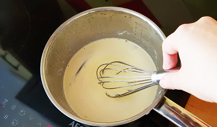 Cuisson de la crème pâtissière