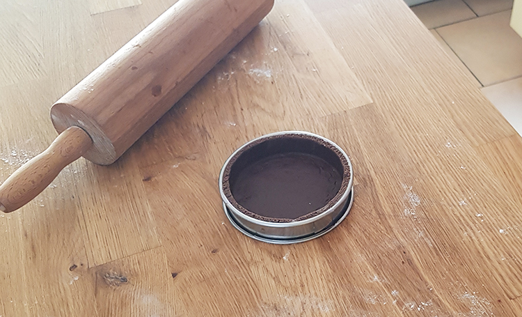 Fonçage d'un cercle à tartelette