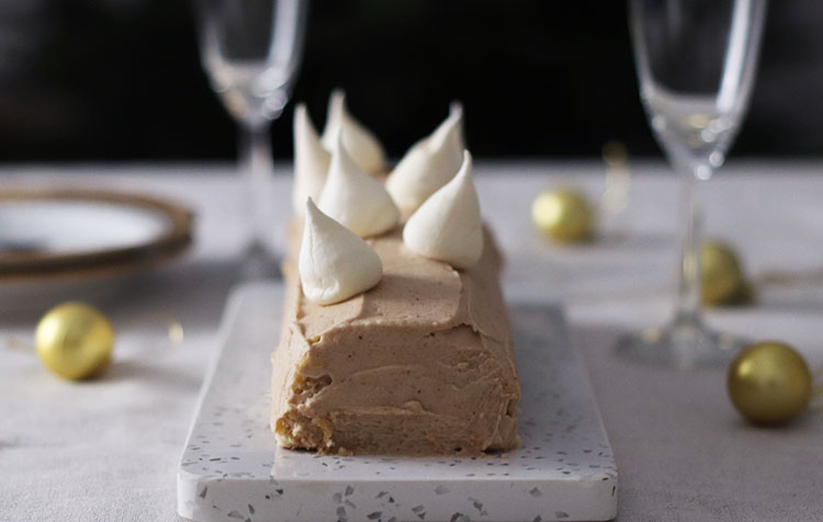 Bûche roulée à la crème de marrons