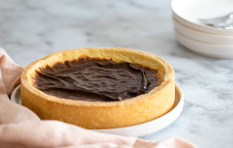 tarte au flan à la vanille