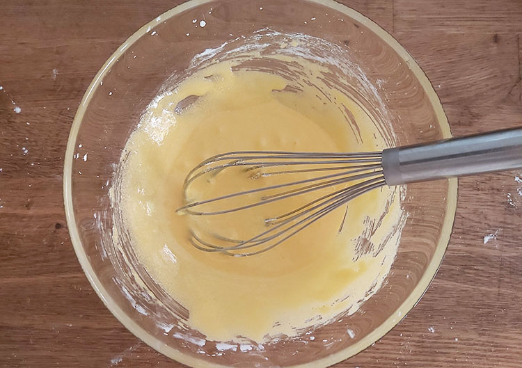 Ingrédients pour crème pâtissière