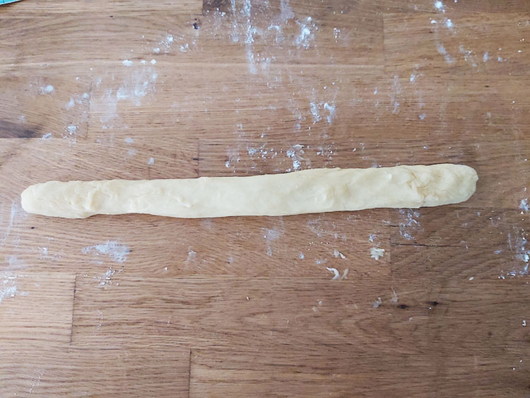 Boudin de pâte à brioche