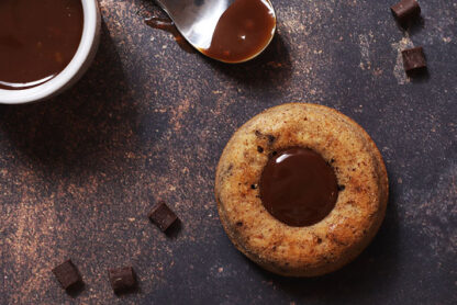 Financiers tigrés au gianduja