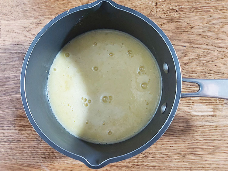 Crème citron avant cuisson