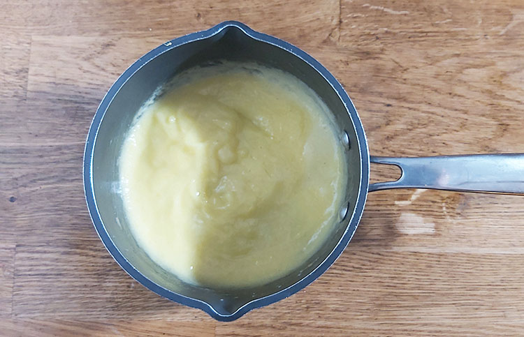 Crème citron après cuisson