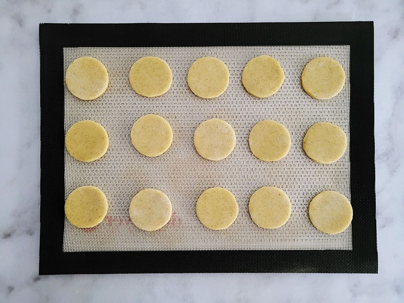 Sablés à la vanille crus