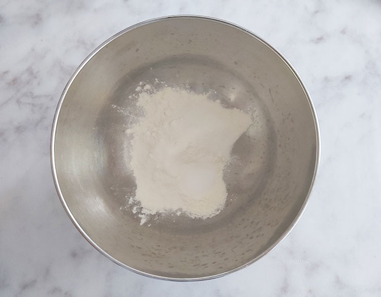 Ingrédients secs pour crêpes