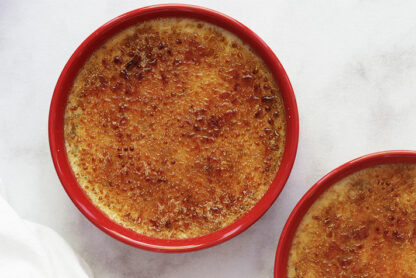 Crème brûlée à la vanille