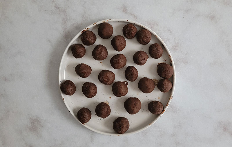 Truffes en boule