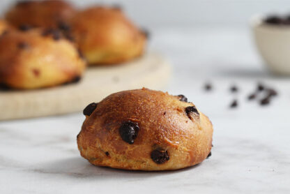 Petites brioches aux pépites de chocolat