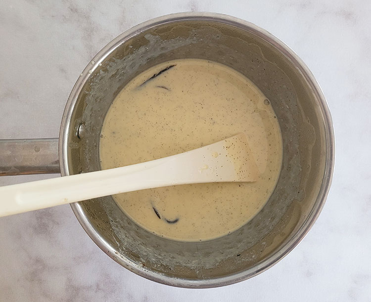 Crème anglaise vanille pour glace