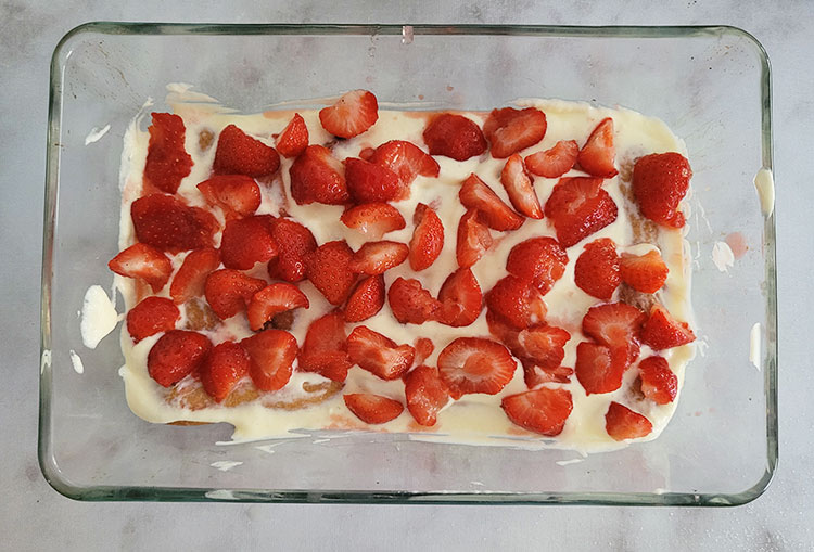 Ajout des fraises fraiches