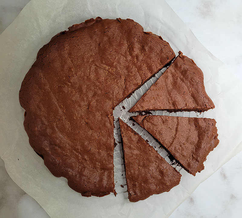 Fondant au chocolat cuit