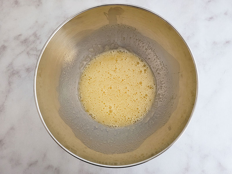 Jaunes et sucre blanchis