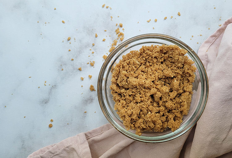 Pâte à crumble cuite