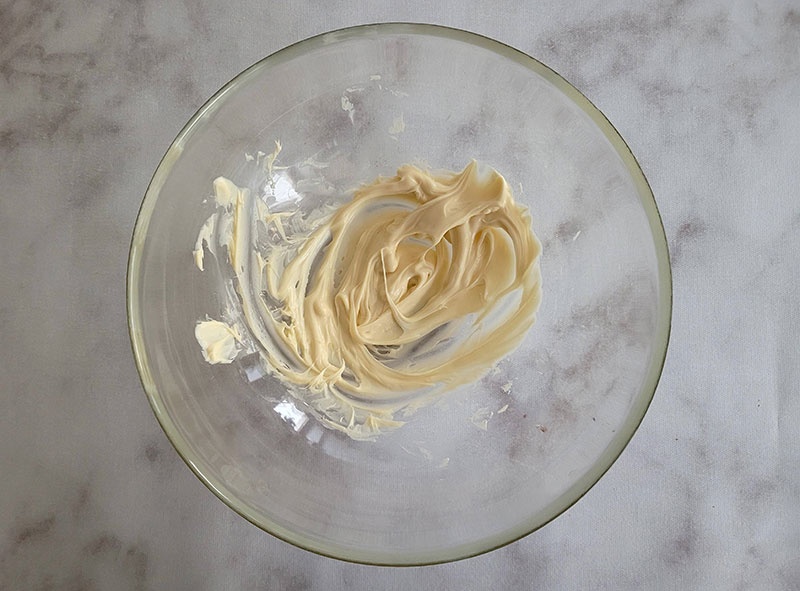 Chocolat blanc fondu