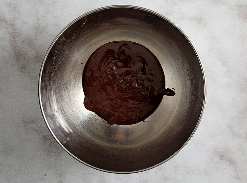 Chocolat noir fondu