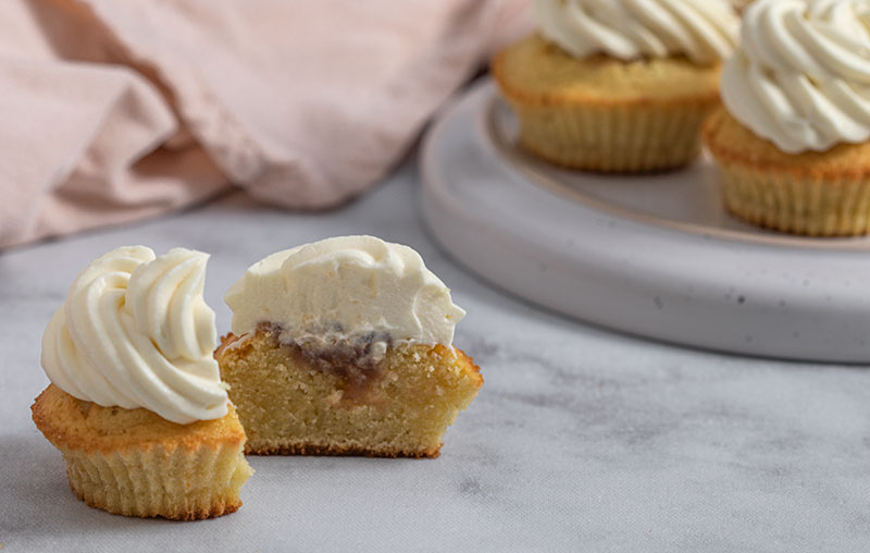 Cupcakes marrons et fleur d'oranger