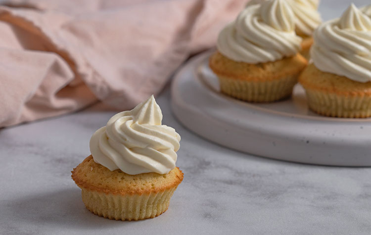 Cupcakes marrons et fleur d'oranger