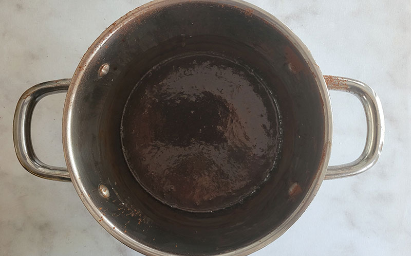 Ajout de cacao en poudre