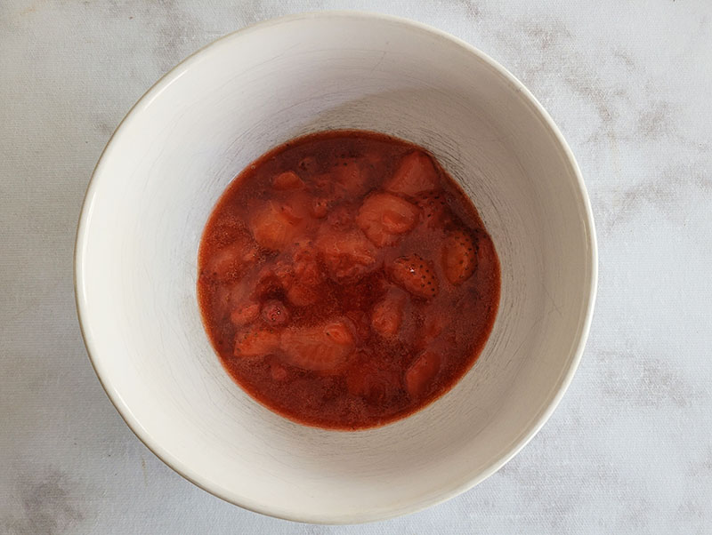 compotée de fraises