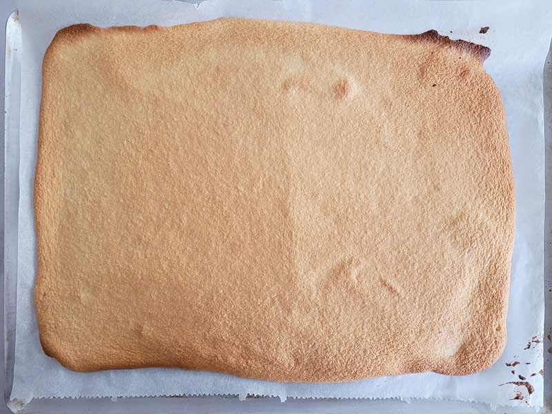 Biscuit joconde cuit