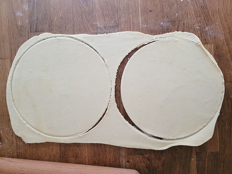 Disques de pâte feuilletée maison