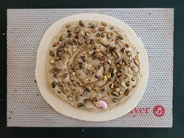 Garniture pour galette des rois à la pistache