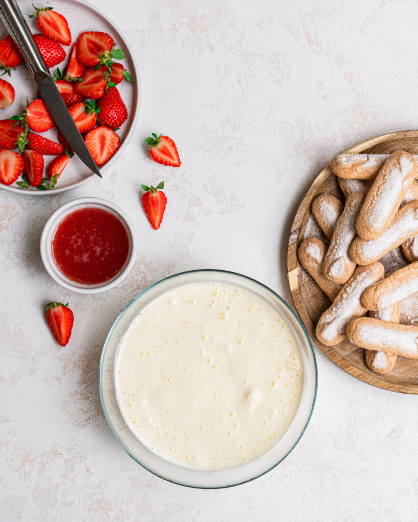 Ingrédients pour tiramisu