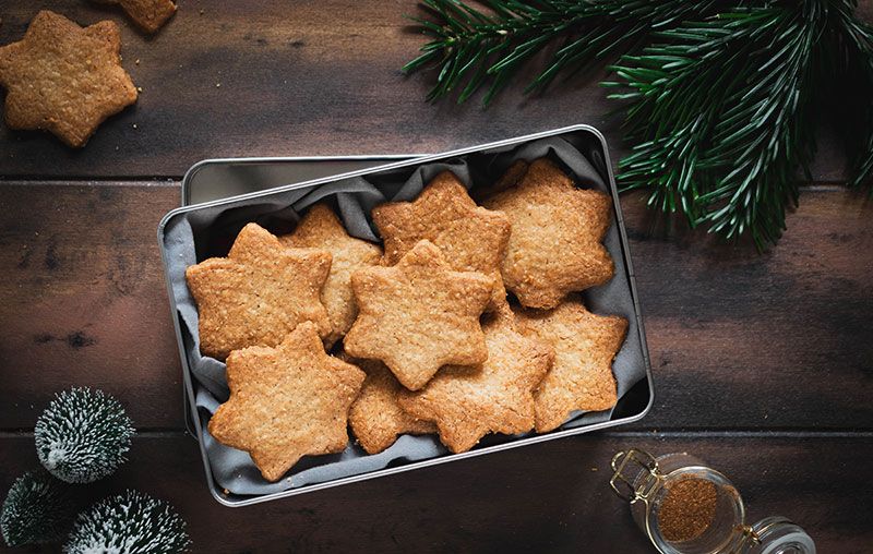 Photo culinaire de sablés de Noël