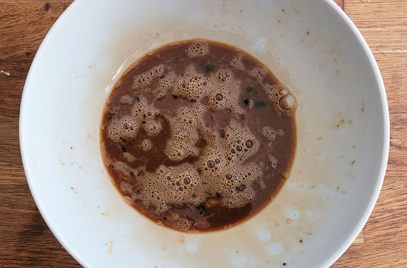 Mélange sucre et oeufs