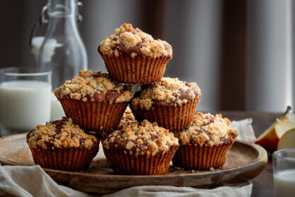 Muffins crumble aux pommes