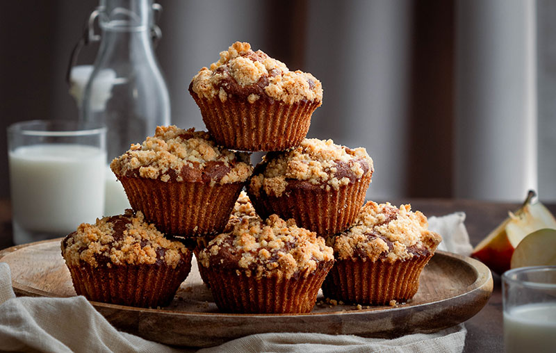 Muffins crumble aux pommes