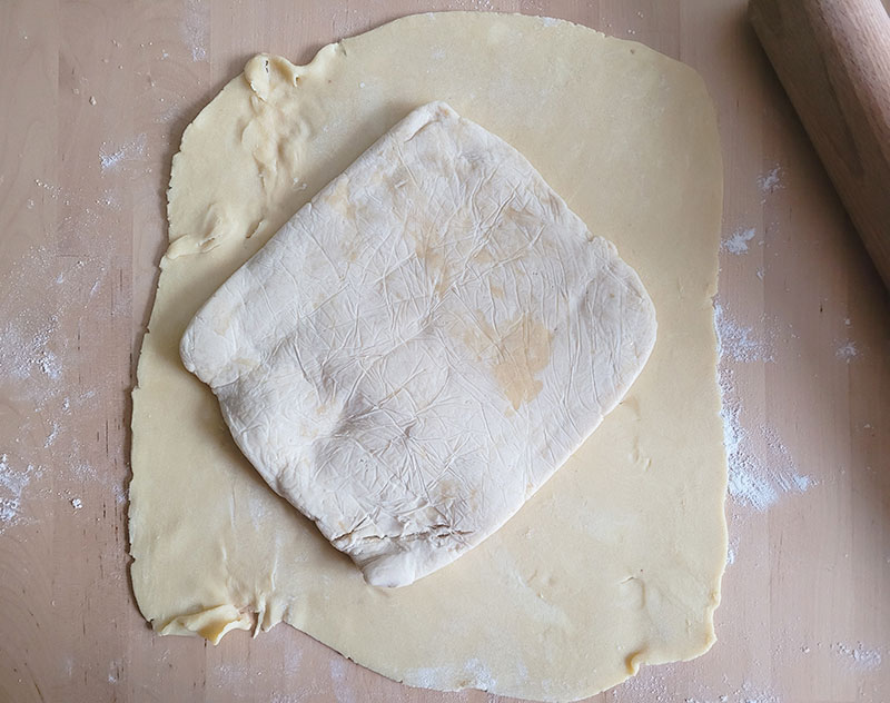 Carré de détrempe et beurre manié