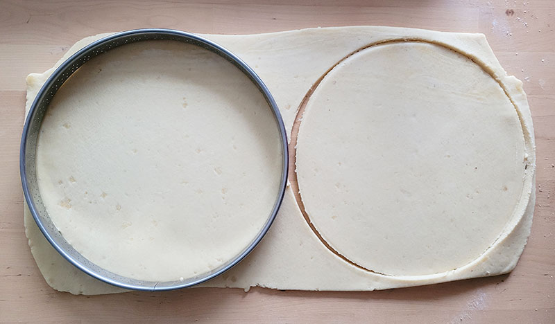 Cercles de pâte feuilletée