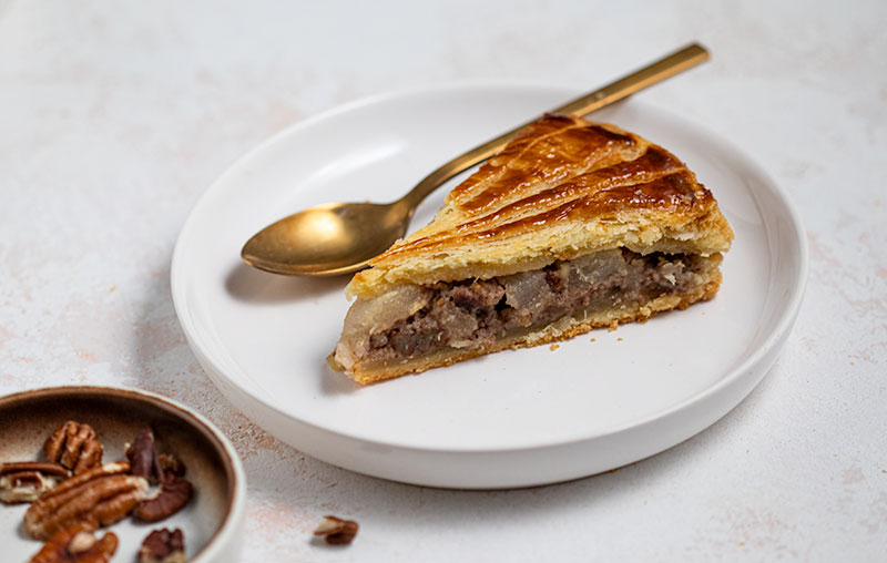 Galette des rois poire et noix de pécan