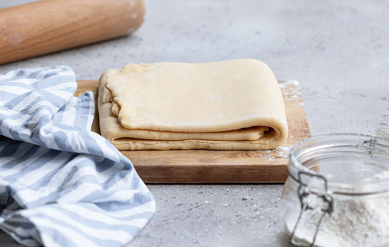 Pâte feuilletée inversée