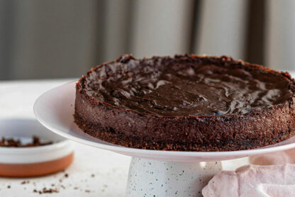 Flan au chocolat plus sain (sans beurre)