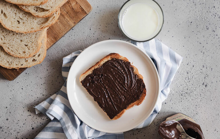 Photo culinaire créée avec la règle des tiers