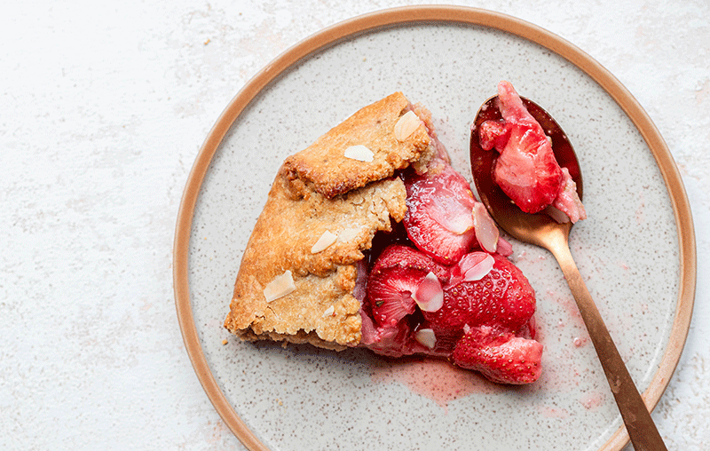 Photo culinaire de part de tarte