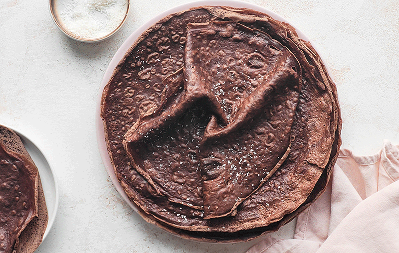 Crêpes au cacao