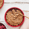 Crumble aux framboises plus sain